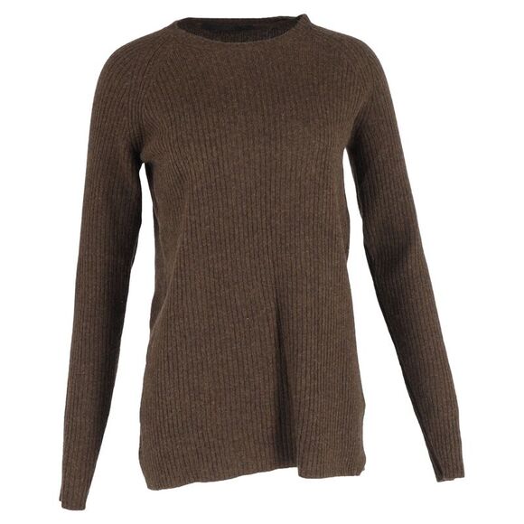 Haider Ackermann Crewneck Sweater in Brown Wool